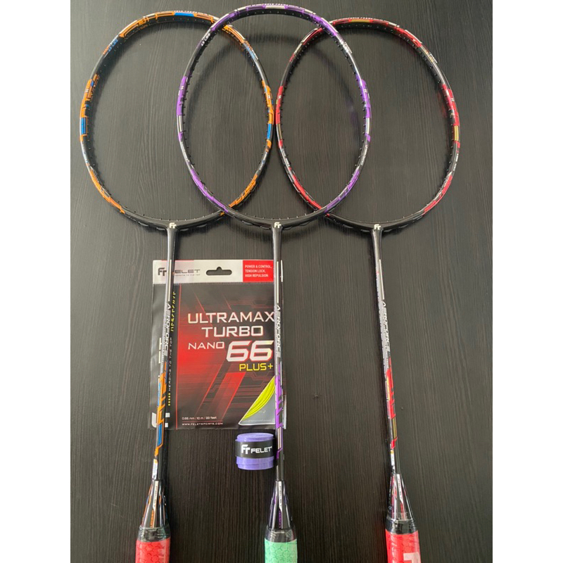 RAKET BADMINTON FELET AEROFORCE 45LBS ORIGINAL