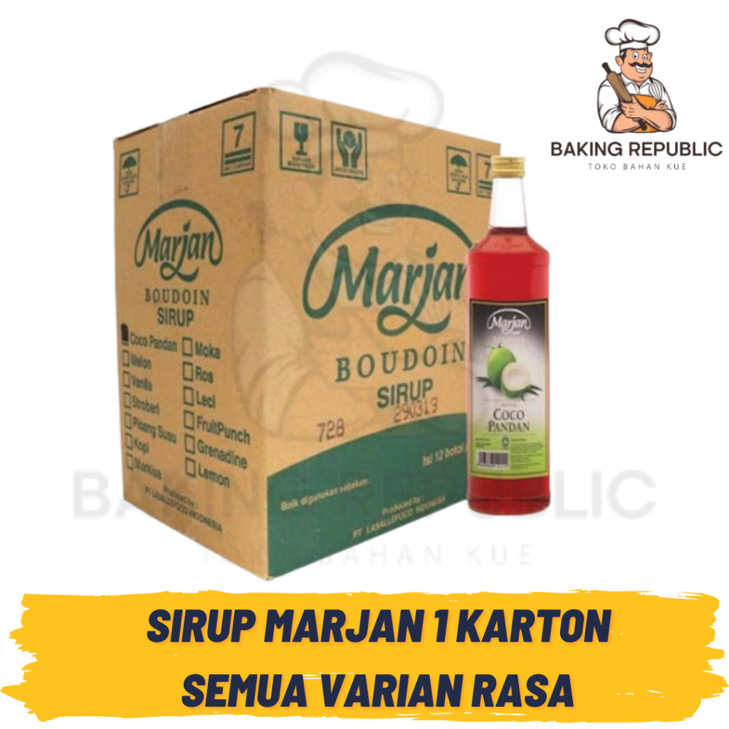 

SIRUP MARJAN | 1 KARTON | MARJAN SEMUA RASA | 460 ML X 12 PCS | 1 KARTON