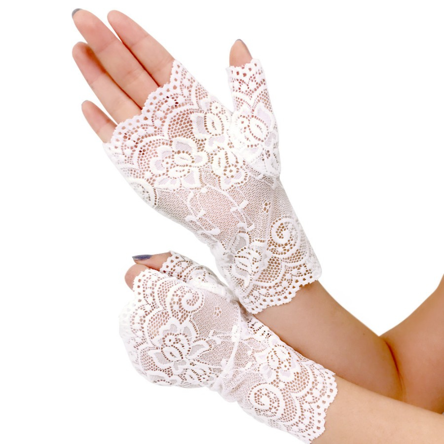 LTX-13 sarung tangan half finger lace glove gloves wedding