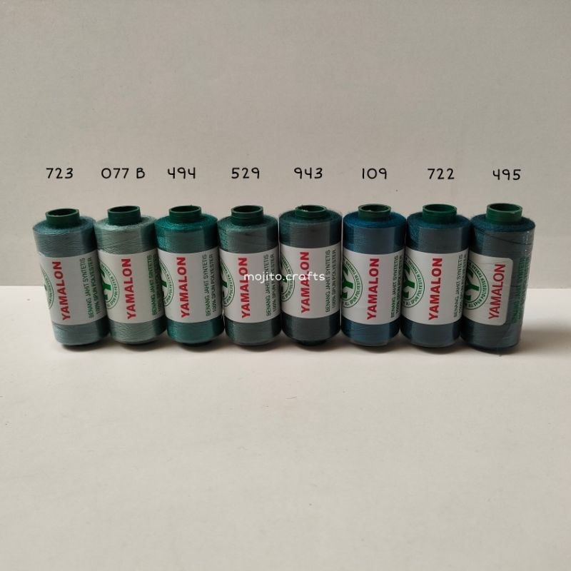 1 Buah Benang Jahit Yamalon Variasi Hijau / Benang Hijau / Benang Jahit Hijau / Benang Warna Hijau K