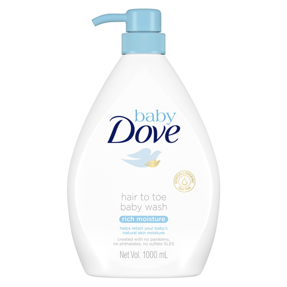 Dove Baby Hair to Toe Wash Rich Moisture 1L