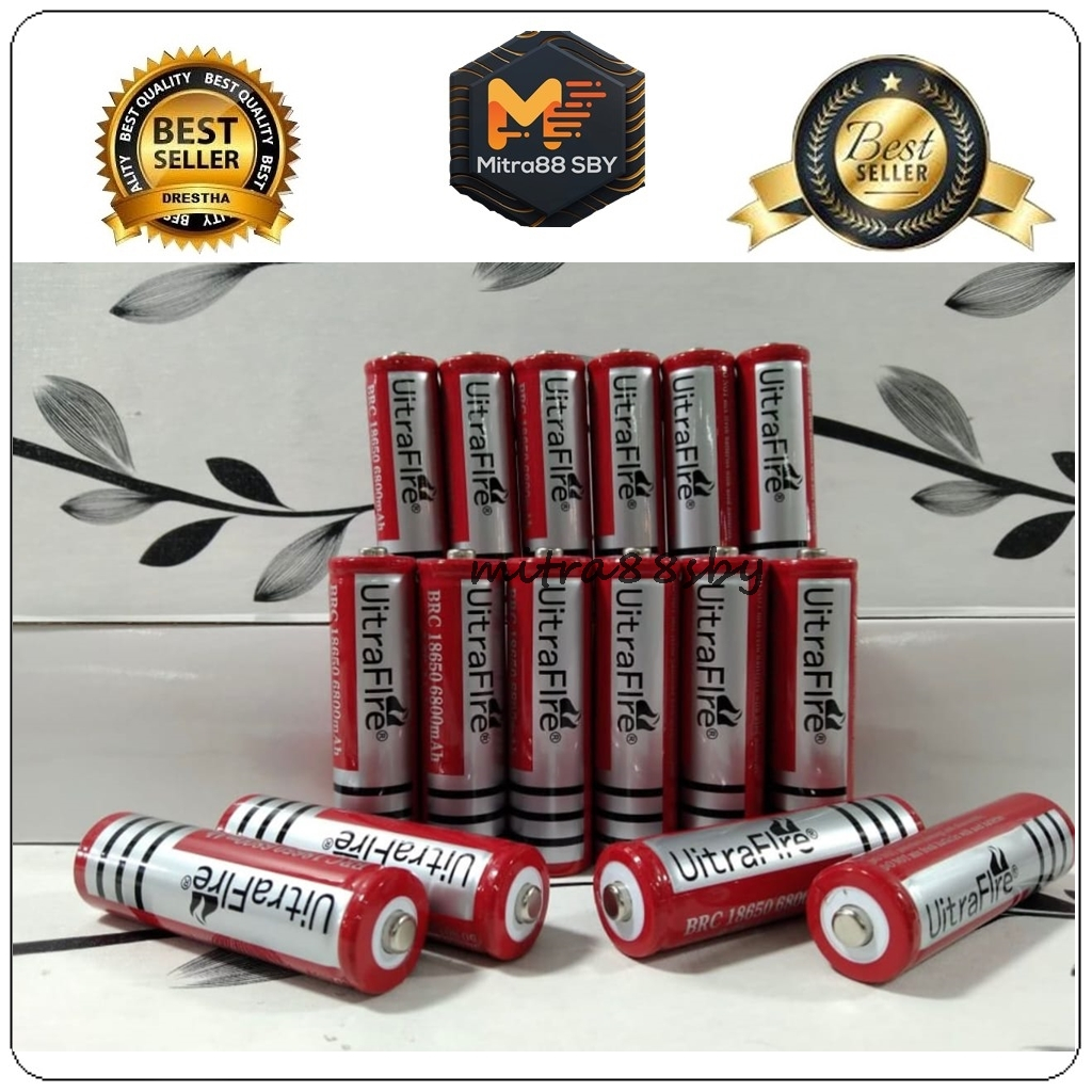 Mitra88sby Batre / baterai charger 18650 baterai 1500mAh isi ulang