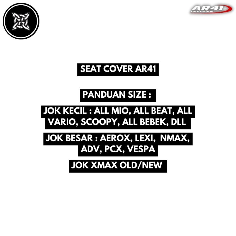 Cover seat / Sarung Jok Motor Anti cakar kucing &amp; air AR41 Max Protection size kecil