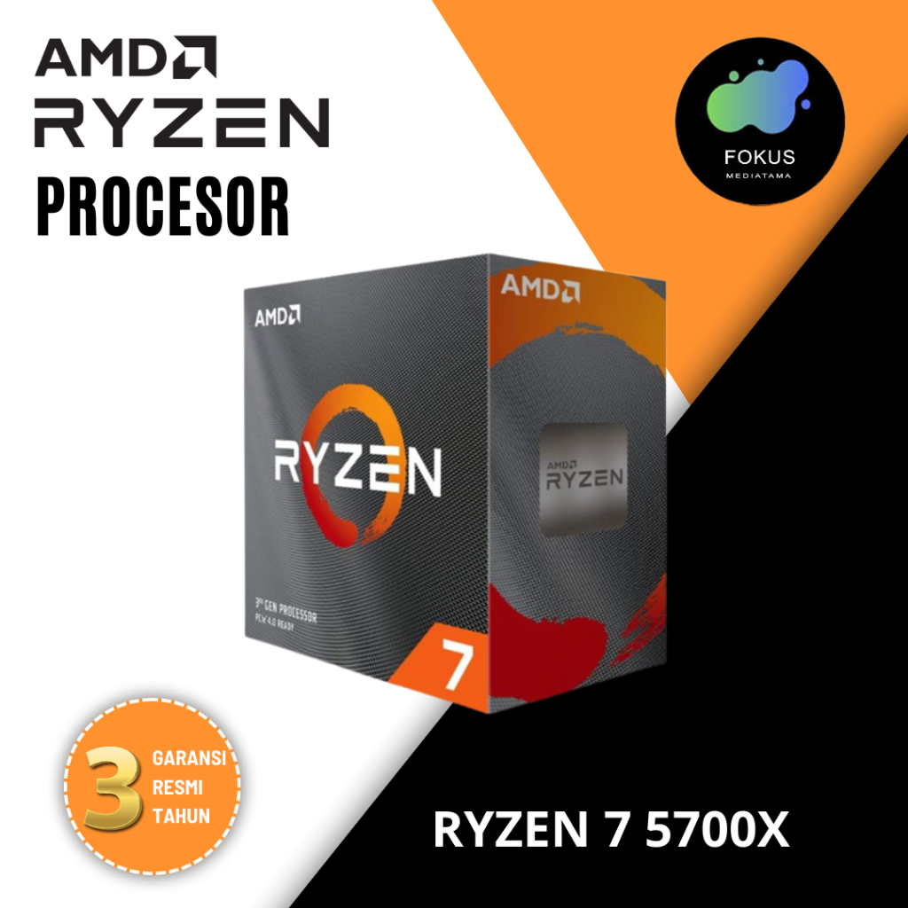 AMD RYZEN 7 5700X | Processor AMD AM4 Zen 3 Vermeer 8 Core 16 Threads