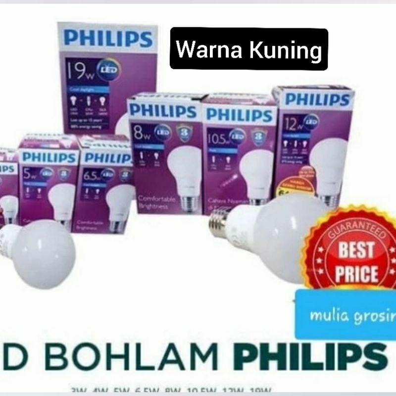 Lampu Led Philips Kuning Led My Care Led Bubl Kuning 3w 4w 6w 8w 10w 12w 14.5w 19w