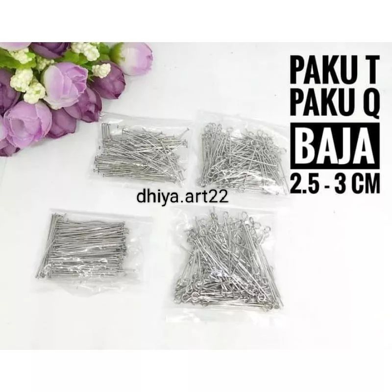 paku sambung/paku T dan paku Q baja/144 pcs