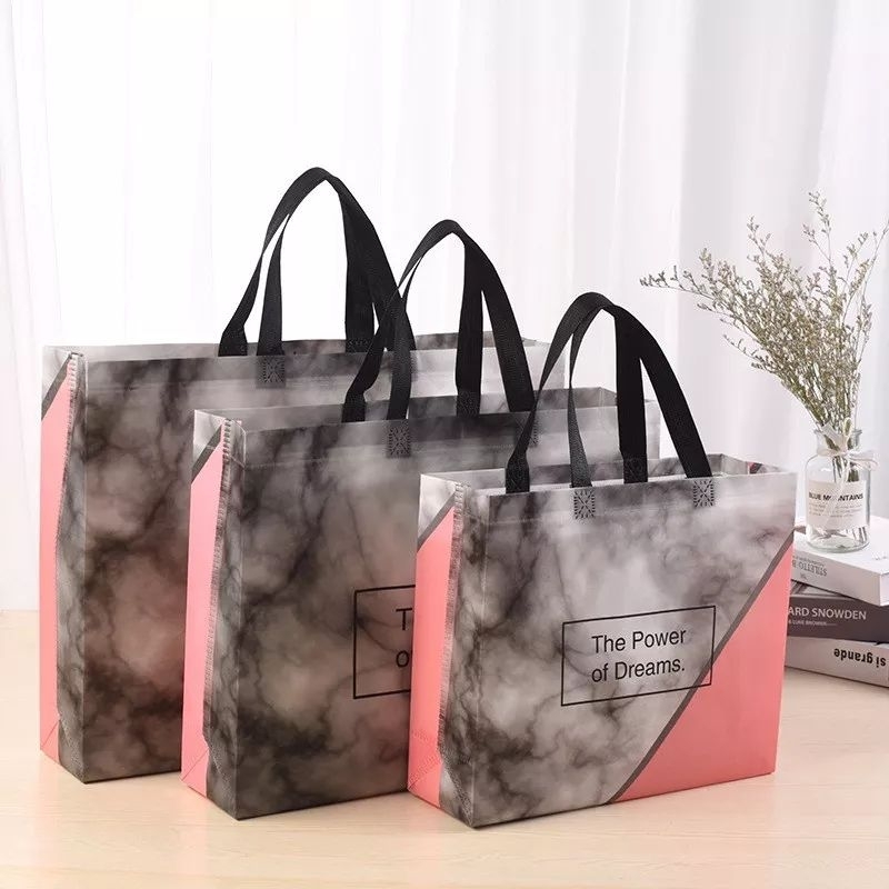 PAPER BAG KAIN MOTIF PREMIUM 47x37x10 CM || GOODIE BAG HAMPERS BESAR XXL