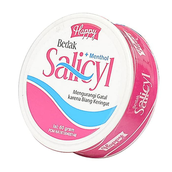 Bedak Salicyl Menthol 60gr / Happy Salicyl Bedak Mengurangi Gatal-gatal