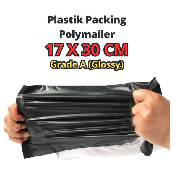 

Plastik Polymailer 17 x 30 cm Glossy Packing olshop packing instan Polimer perekat kuat online