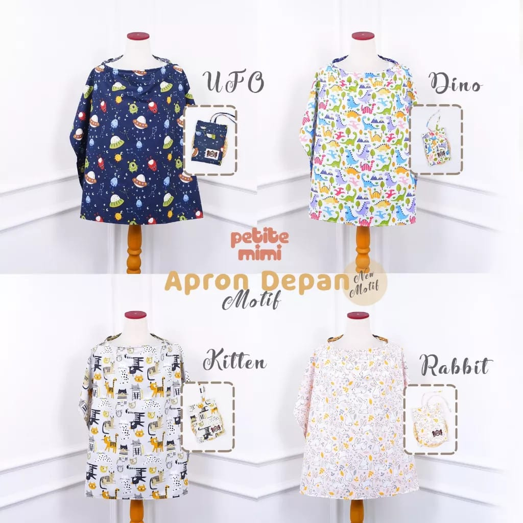 Petite Mimi Apron Kain  Penutup Menyusui Dengan Motif Yang Menarik