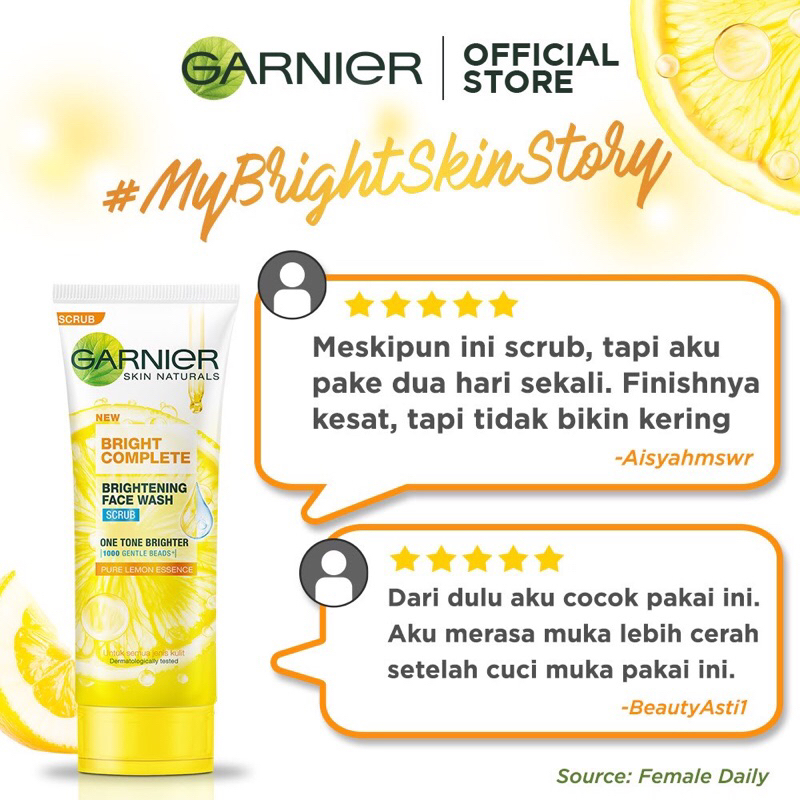 Garnier Skin Natural Bright Complete Vitamin C Face Wash Scrub