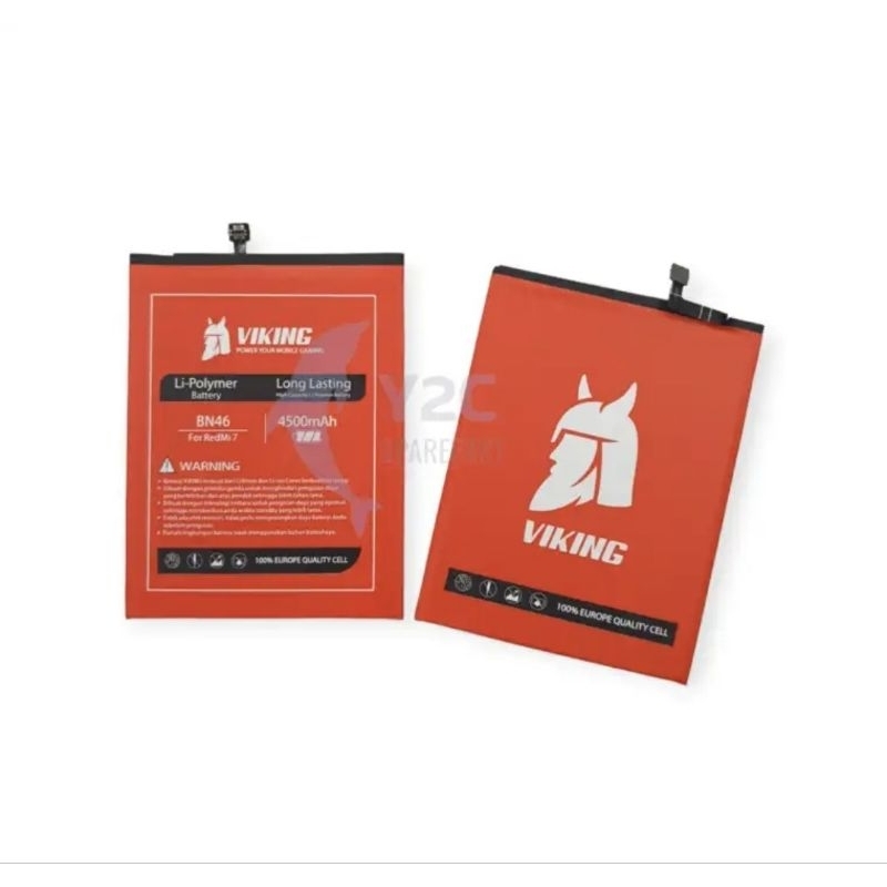 BATERAI VIKING XIAOMI BN46 / REDMI 7 / NOTE 8 DOUBLE POWER NEW BATRE