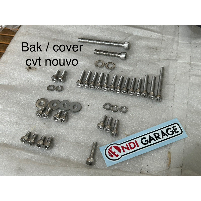 baut L stanlis bak / cover CVT nouvo , nouvo z