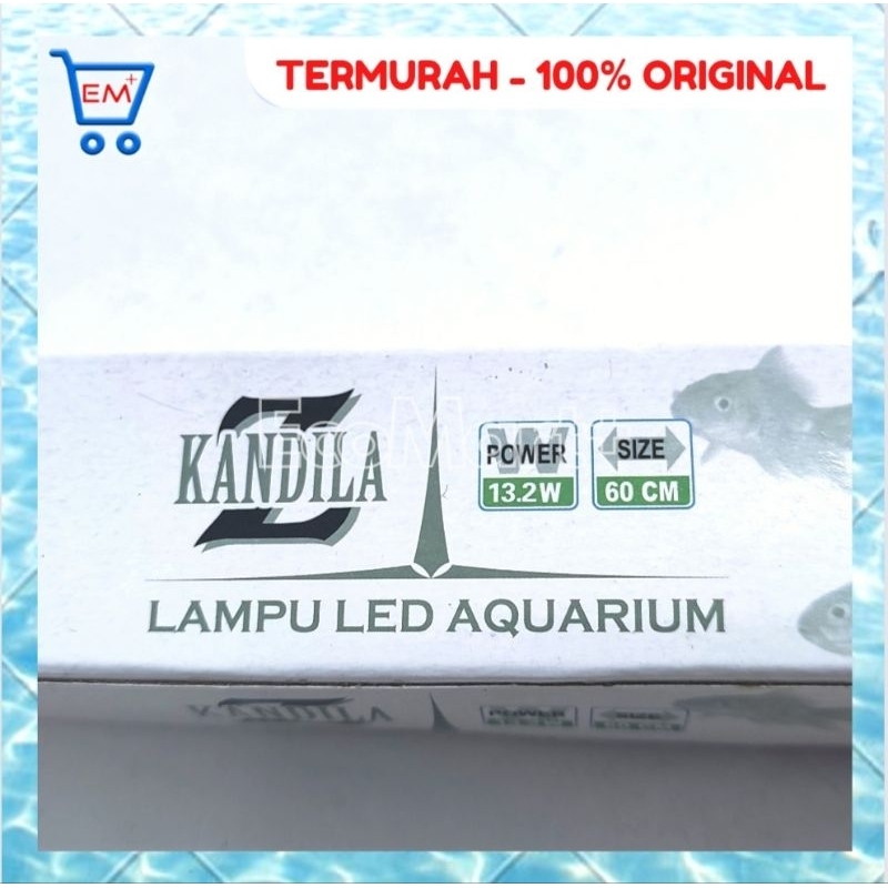 Lampu Celup Z60 2LED KANDILA untuk Akuarium - GRATIS PIPA PARALON PENGAMAN PACKING