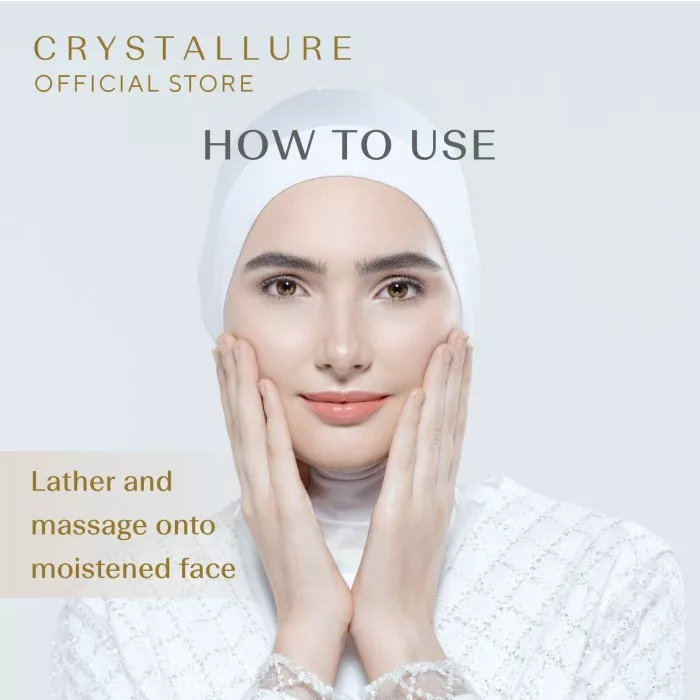 Wardah Crystallure Moisture Rich Cleansing Foam 100ml | Pembersih Wajah