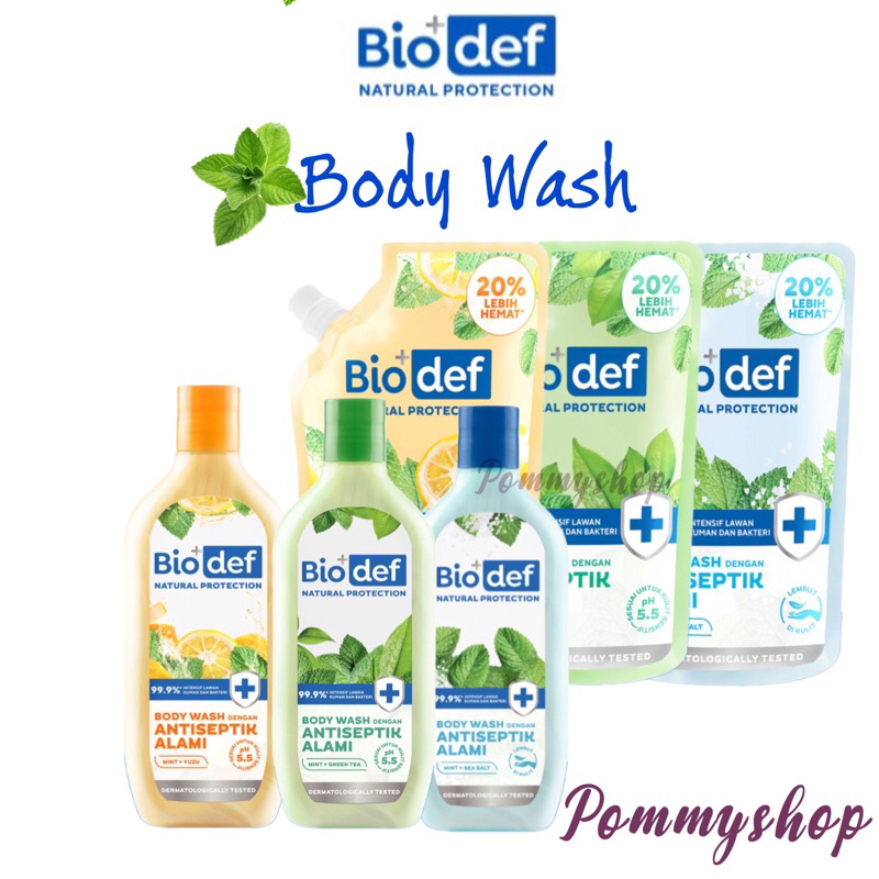 Biodef Natural Protection Body Wash 400ml &amp; 275ml | Sabun Mandi Cair