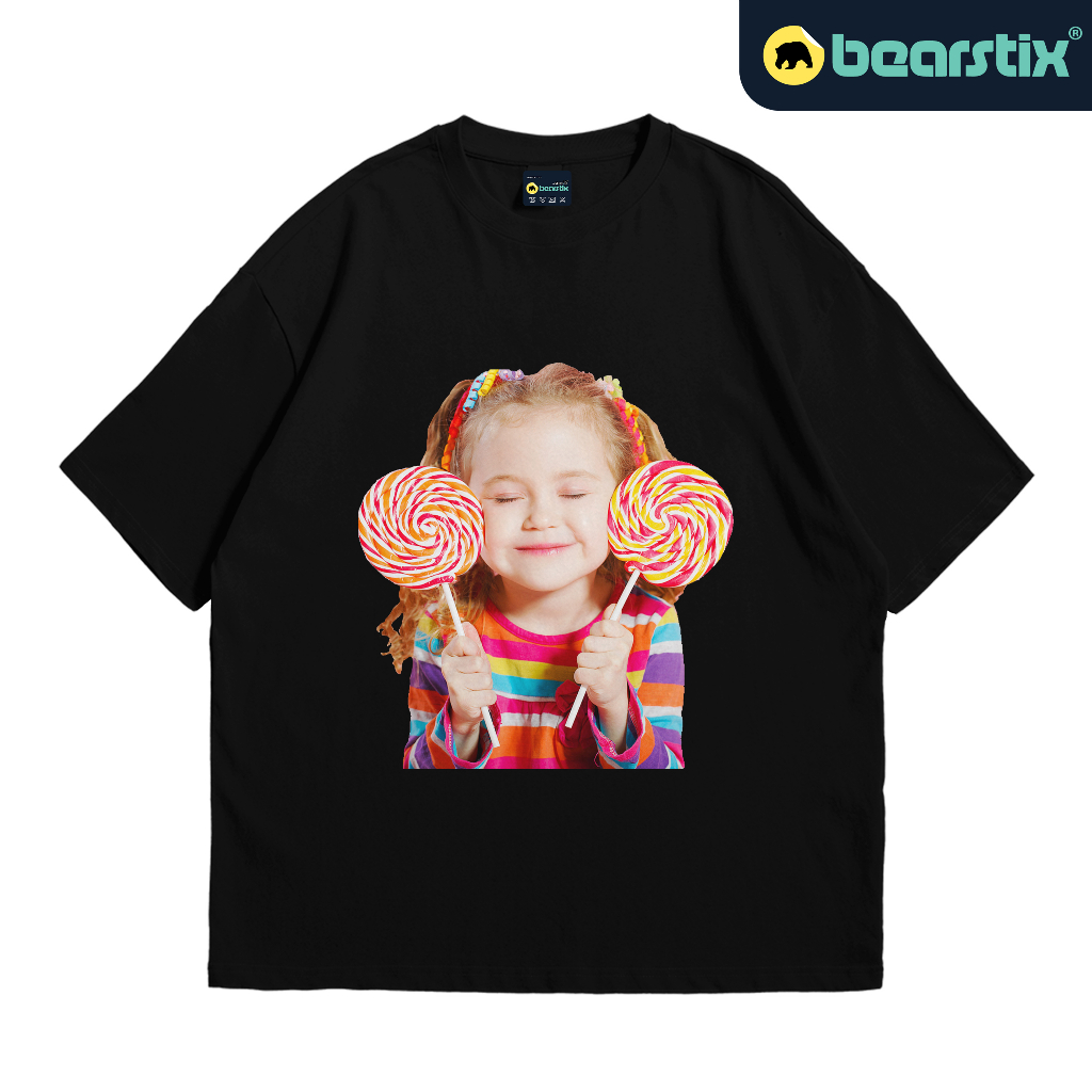 SHINZO - Kaos Oversize Baby Face - Tshirt Lolipop - Baju Streetwear