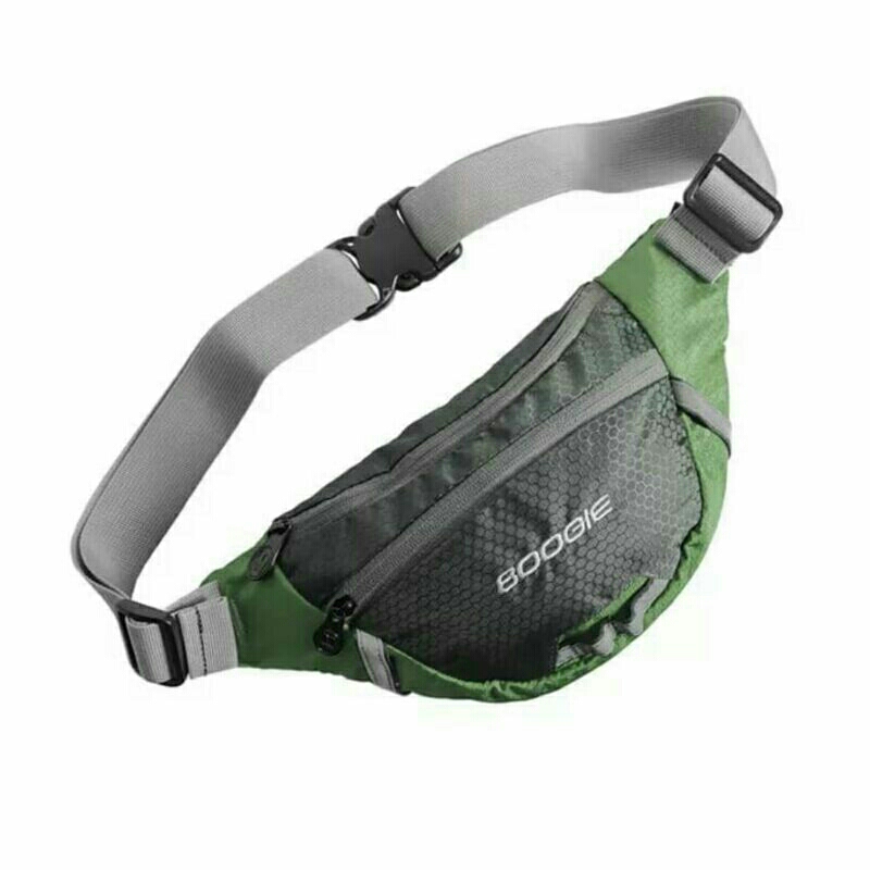 Tas Pinggang Boogie TP-16 Pria 2 Kompartemen Muat Menyimpan Hp Dompet Acsesories Pribadi Bahan Nylon