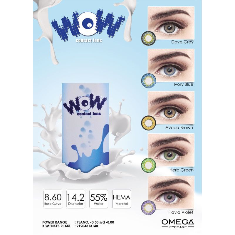HARGA 9.000 !!! SOFTLENS WOW 14,2 MM MINUS BY OMEGA FREE LENSCASE / SOFLEN WOW / SOFTLENS WOW BY OMEGA / SOFTLENS MURAH / SOFTLENS PROMO / SOFLEN MURAH / SOFLEN PROMO / SOFLENS MURAH / SOFLENS PROMO