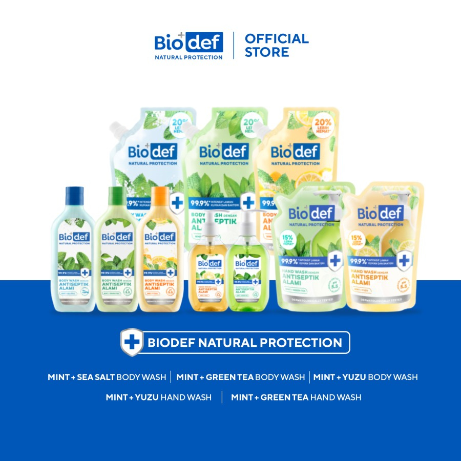 Biodef Natural Protection Hand Wash 200ml &amp; 250ml | Sabun Cuci Tangan