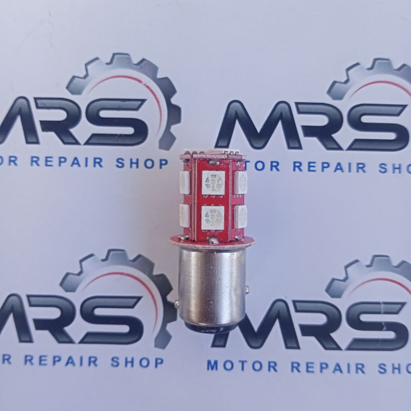 LAMPU STOP REM BELAKANG MOTOR MOBIL MATIC BEBEK 13 MATA LED STOPLAMP WARNA MERAH
