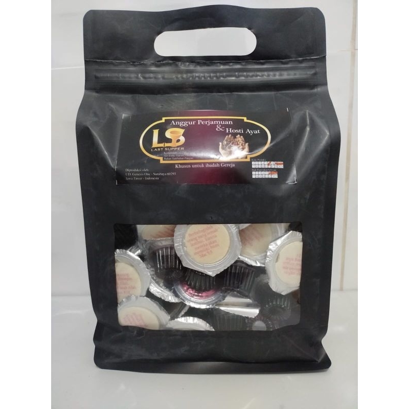 Minuman Anggur Mint Set Hosti Ayat (Isi 100 Pcs)