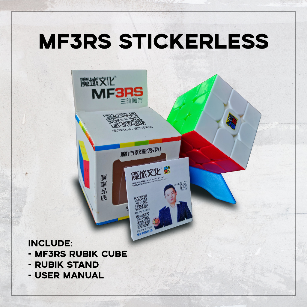 MF3RS Stickerless, Rubik 3x3, Rubik Moyu, Moyu MF3RS