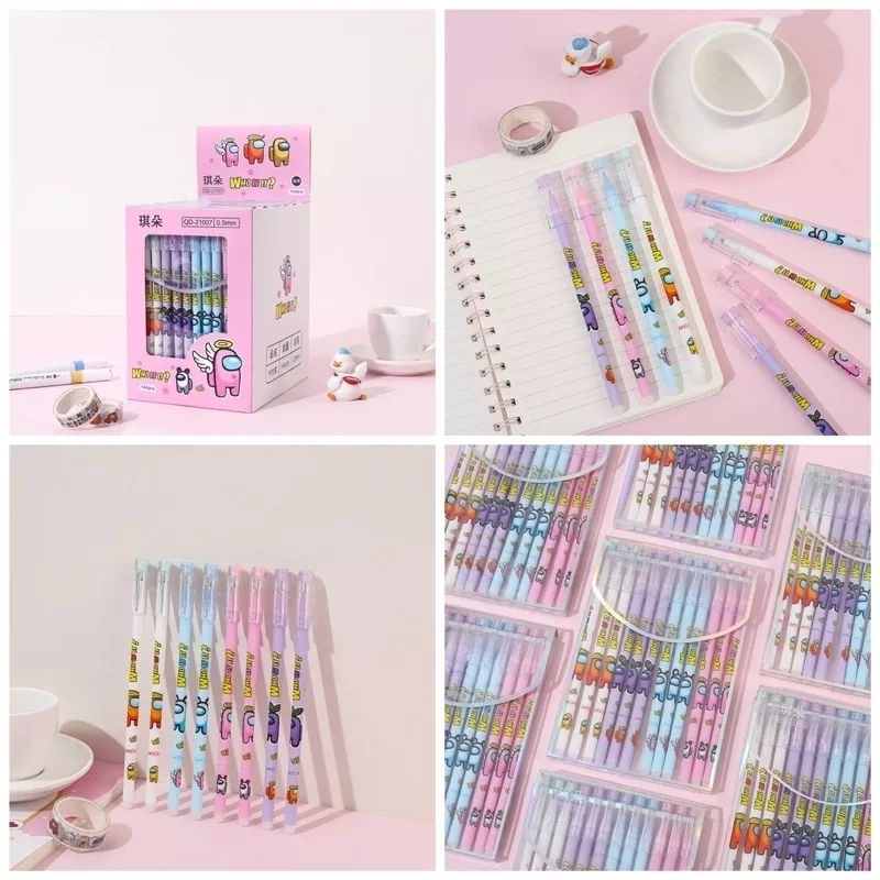 [LUSINAN] Pen Busa Hapus / Pen Gel Hapus / Erasable Pen / Pen hapus Lucu Fancy / Pulpen Penghapus