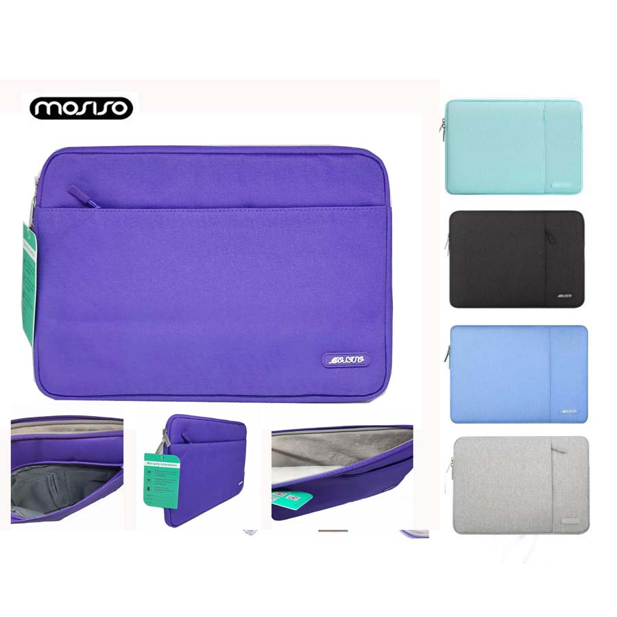 Tas Laptop/Macbook Sofcase Sleeve Mosiso Shockproof 13-14 inch ungu