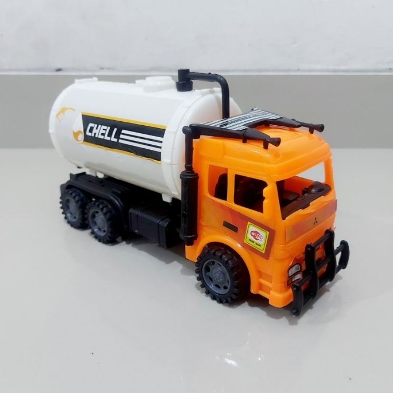 mainan mobil truk tanki - miniatur model mobilan tangki anak laki cowok