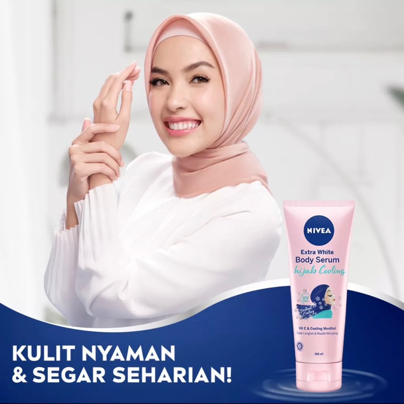 NIVEA Body Care Hijab Whitening Cooling Fresh Body Serum 180ml