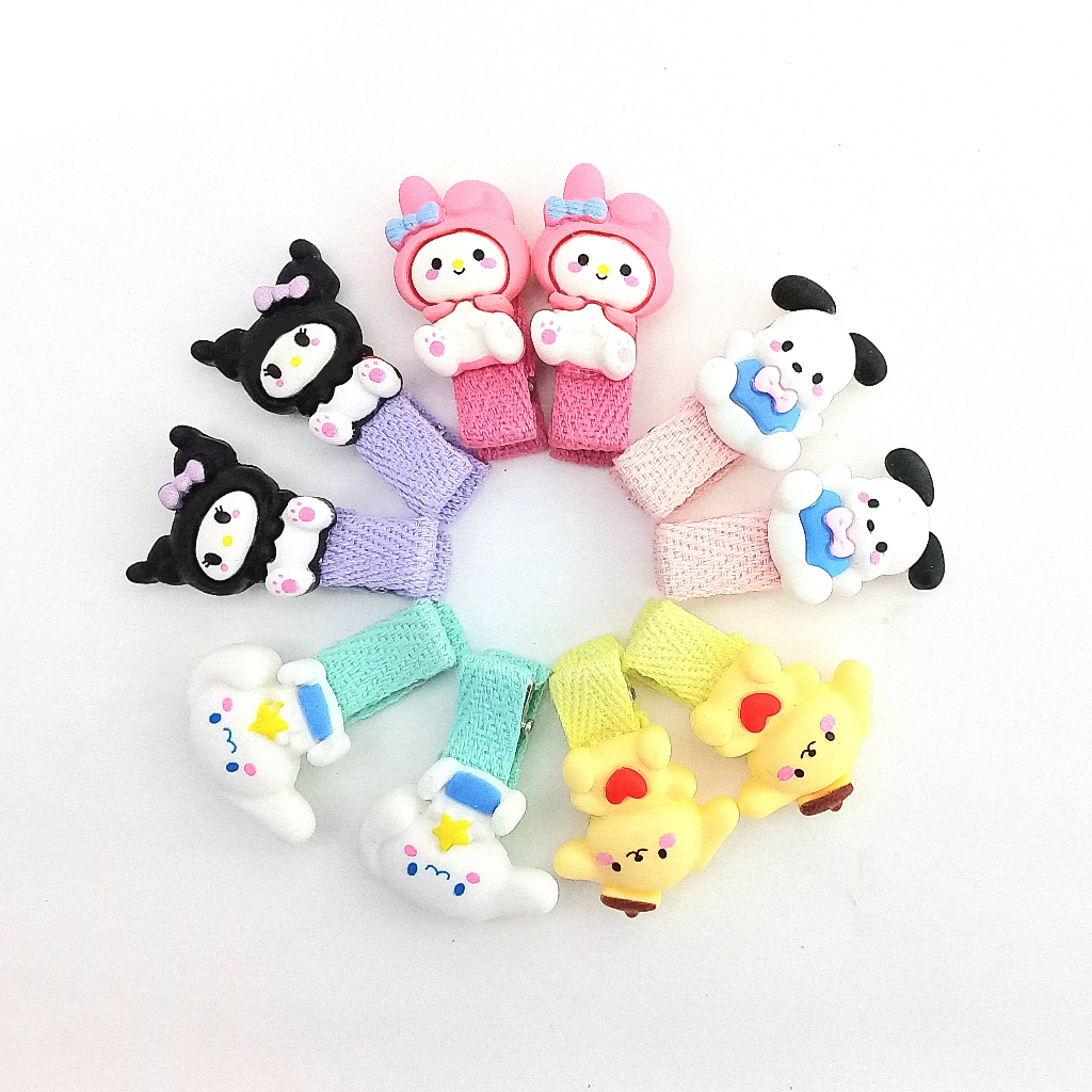 Jepit Rambut Anak Perempuan dan Wanita Dewasa Motif Karakter Kartun Kekinian Termurah Jepitan Aksesoris Fashion Aksesoris Rambut Viral Korea Style Import Premium Hair Clips Cute Patter Kids Cepit Rambut Imut Lucu 3D Hello Kitty My Melody Terbaru Naai Shop