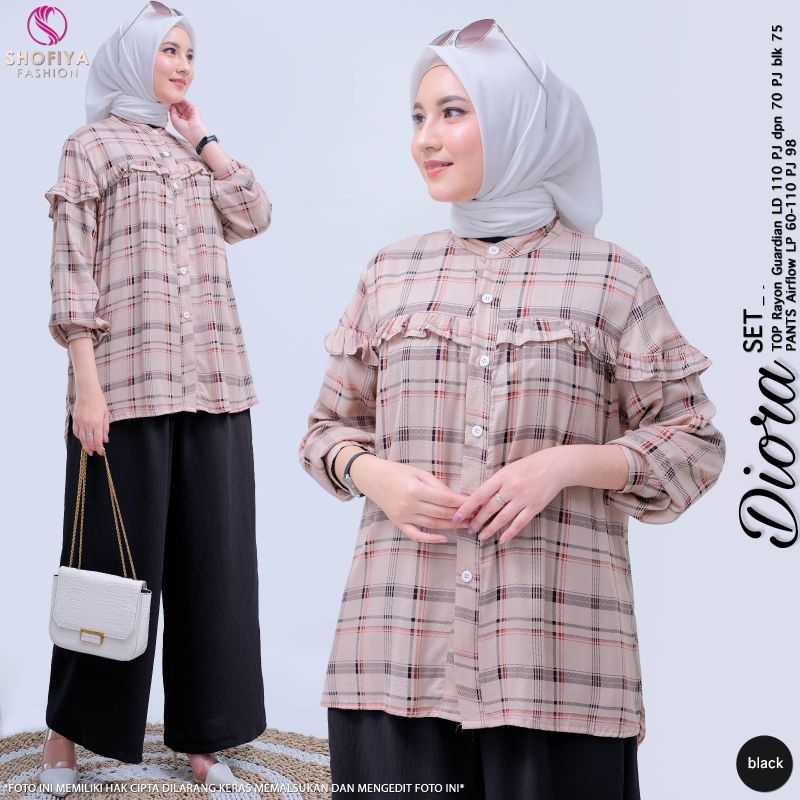 DIORA/SYAHILA SETELAN BAJU WANITA BY SHOFIYA SFS