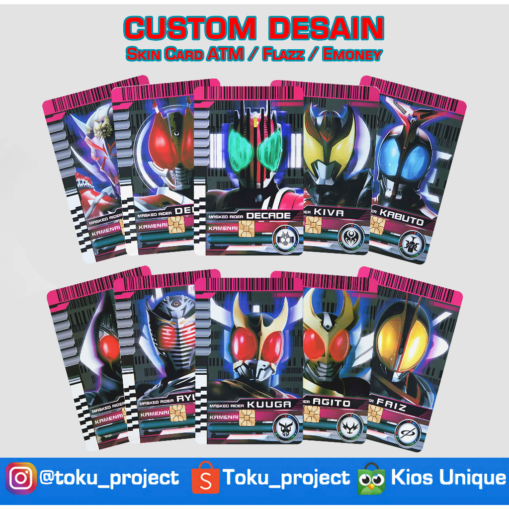 Custom Skin Card ATM Kamen Rider Decade