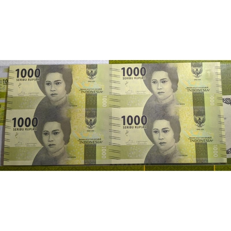 Uang Bersambung Uncut 1000 4x