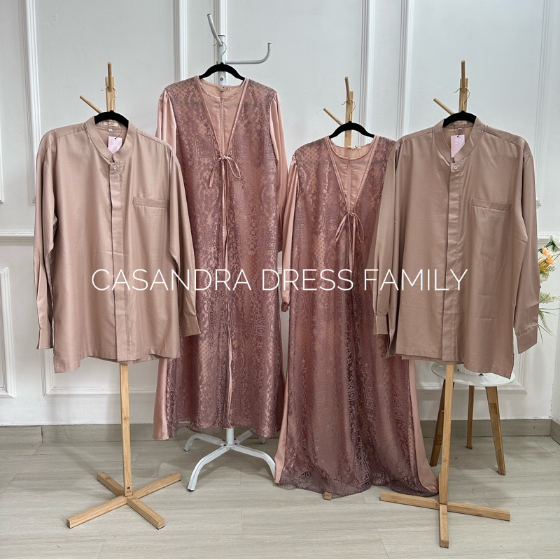 READY STOCK-BAJU COUPLE NAURA LIGHT MOCCA|BAJU KONDANGAN PREMIUM|BAJU COUPLE LEBARAN