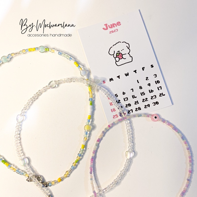 Korean Beads Necklace | Kalung Beads Korea | Kalung Manik Handmade