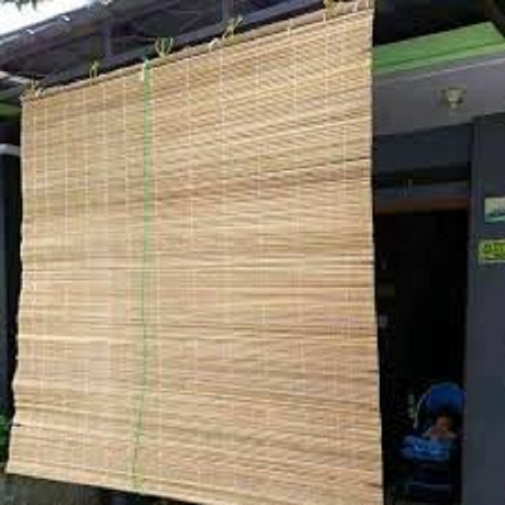 tirai bambu 2 x 2 natural out door / tirai bambu termurah krey official