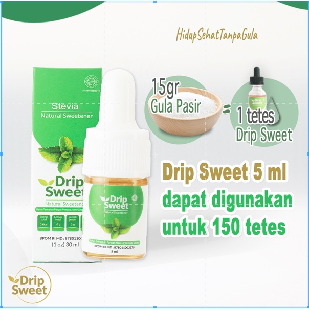 

Gula Stevia Cair 5 ML Asli Tanpa Campuran Murni 100% Ekstrak Daun Stevia