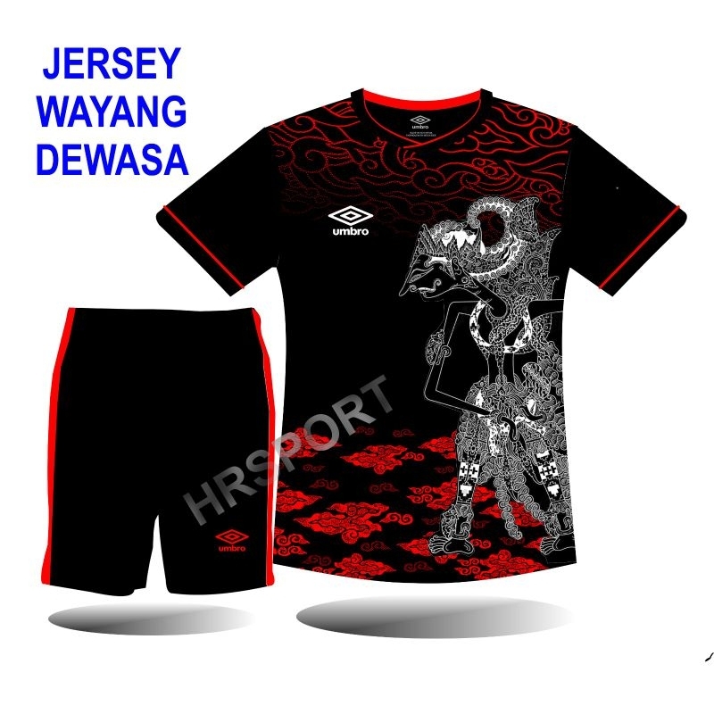 BAJU KAOS JERSEY SEPAK BOLA OLAHRAGA  FUTSAL SETELAN DEWASA WAYANG TERBARU BAHAN MILANO NYAMAN LEMBUT DI PAKAI BSA DI PAKAI SEHARI HARI COCOK UNTUK OLAHRAGA BOLA FUTSAL VOLLI PRIA WANITA