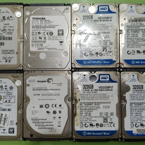 Harddisk HDD Laptop 250Gb 320Gb 500Gb 640Gb 750Gb 1Tb 1Tera SATA 100% - 1 Tera