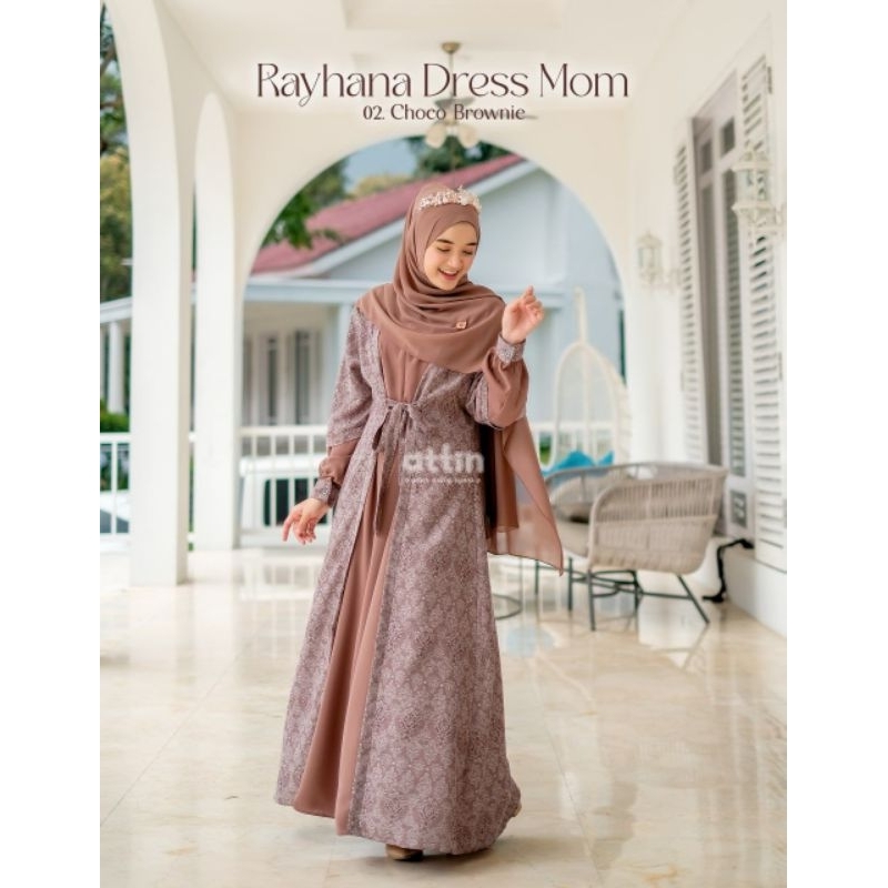 RAYHANA DRESS BY ATTIN SARIMBIT 2023 READY STOK SIAP KIRIM