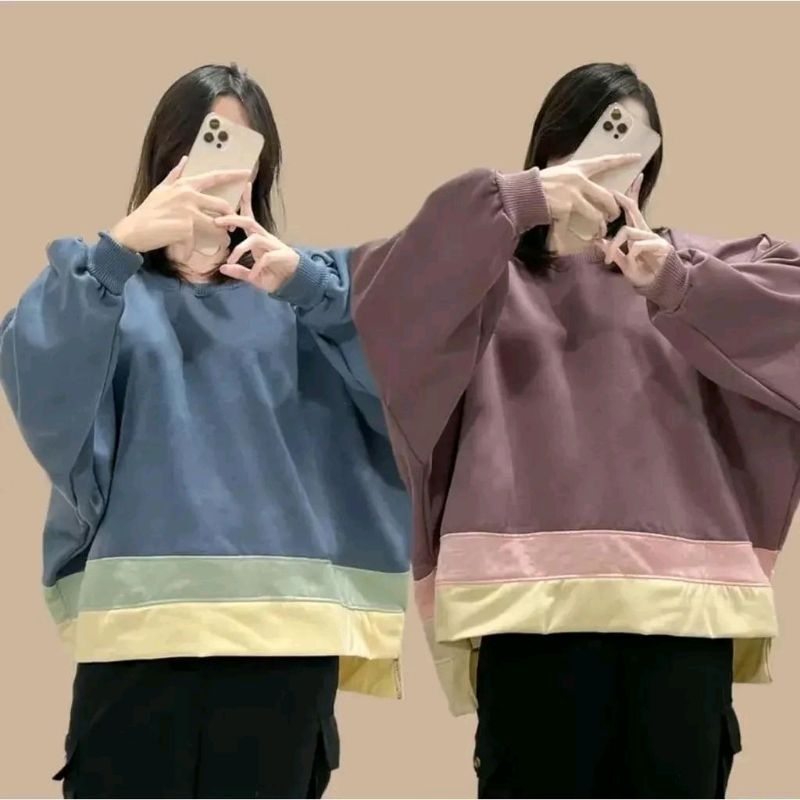 BIG SIZE XXXL Batwing Sweater Oversize (Real Pict) SWEATER WANITA