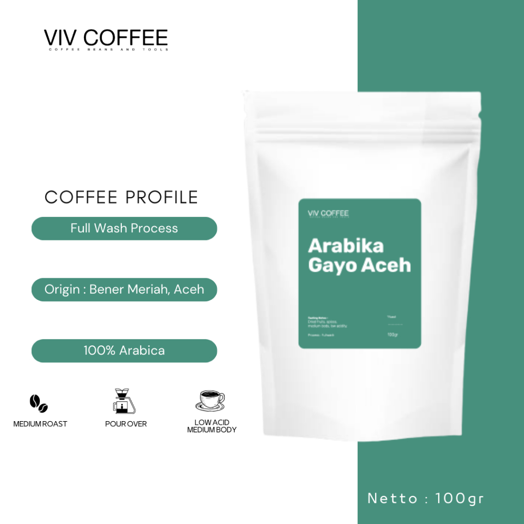 

Kopi Arabika Aceh Gayo Biji Bubuk 100gr