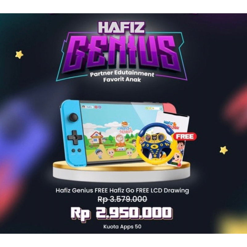 Hafiz Genius Promo Jenius Bonus Hafiz Go dan Drawing board