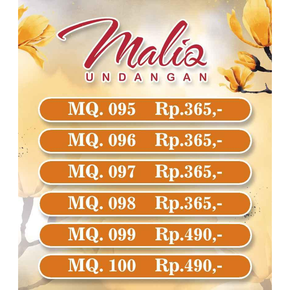 KATALOG MALIQ TERBARU 95 - 100