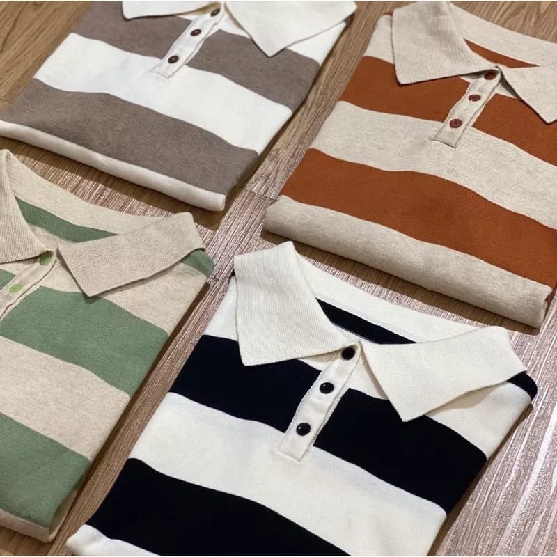 SWEATER RAJUT CORLA OVERSIZE MOTIP POLET TERBARU/ATASAN RAJUT WANITA KOREAN STYILE