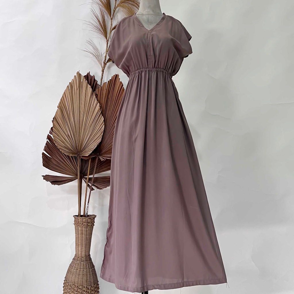 Dress Manohara Polos Panjang Bali