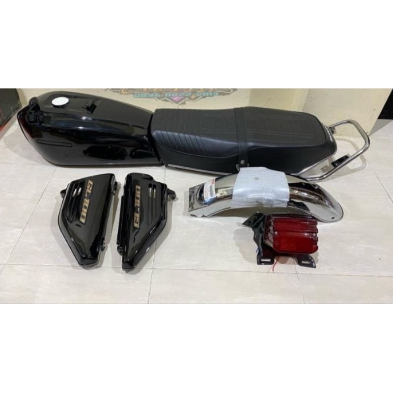 PAKET HEMAT BODY SET GL100 TANKI JOK BEGEL STOPAN SPAKBOR TEPONG AKI GL100 GL CEPEK