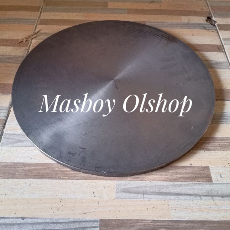 Wajan Crepes Besi Baja Cor 40 Cm / Cetakan Kue Crepes Free Perata Kayu
